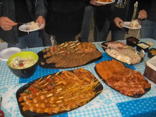 De BBQ bij Motorcamping 't Witveen