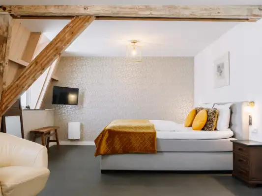 Een 2 persoonskamer bij B&B Brasserie Villare Een 2 persoonskamer bij B&B Brasserie Villare