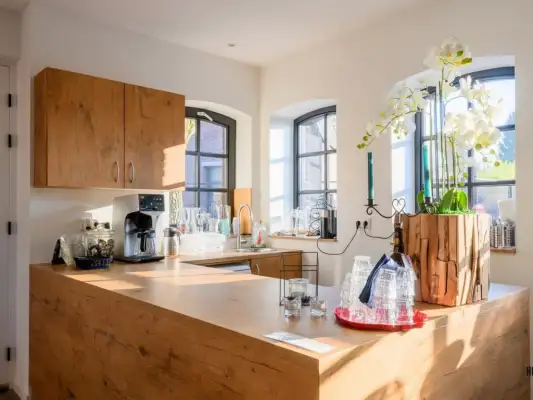 De keuken bij Hostellerie Horst De keuken bij Hostellerie Horst