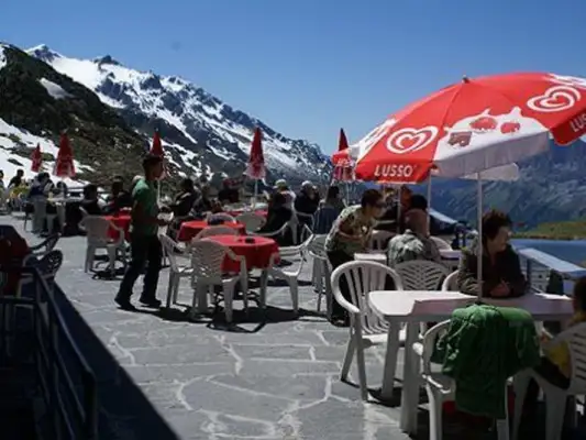 Het fantastische uitzicht op het terras