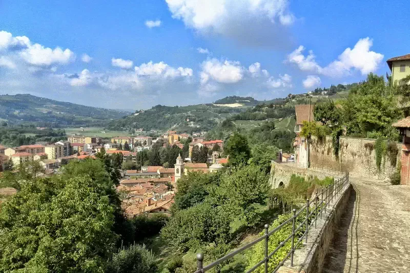 Omgeving motorrijden in Piëmont in Italië