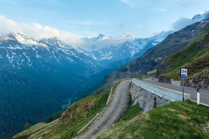 Omgeving motorrijden in Tirol in Oostenrijk